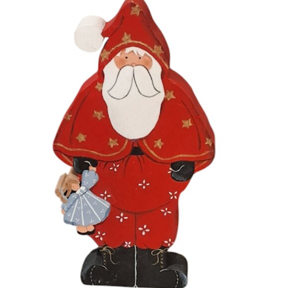 Set of 6 Country Folk Art Ornaments - Picture 3 of 15